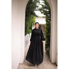 Nissra Ankanoor Robalı Büzgülü Oversize Elbise ANKA255093