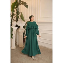 Nissra Ankanoor Çift Fırfırlı Salaş Elbise ANKA255068