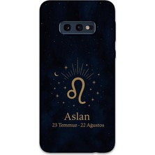 Gramaphone Galaxy S10E Uyumlu Aslan Burcu Desenli Telefon Kılıfı + Ekran Koruyucu - 5772
