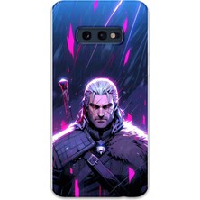 Gramaphone Galaxy S10E Uyumlu Geralt Desenli Telefon Kılıfı + Ekran Koruyucu - 5826