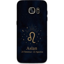 Gramaphone Galaxy S7 Edge Uyumlu Aslan Burcu Desenli Telefon Kılıfı + Ekran Koruyucu - 5772