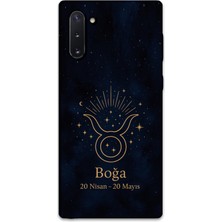 Gramaphone Galaxy Note 10 Uyumlu Boğa Burcu Desenli Telefon Kılıfı + Ekran Koruyucu - 5769