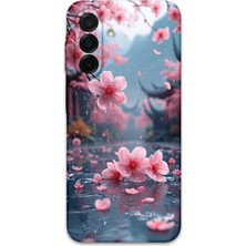 Gramaphone Galaxy A17 Uyumlu Çiçek Desenli Telefon Kılıfı + Ekran Koruyucu - 5794