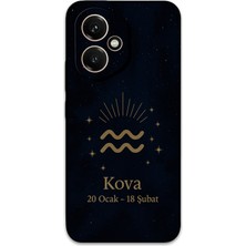 Gramaphone Honor 400 Uyumlu Kova Burcu Desenli Telefon Kılıfı + Ekran Koruyucu - 5778