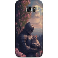 Gramaphone Galaxy S7 Edge Uyumlu Retro Desenli Telefon Kılıfı + Ekran Koruyucu - 5845