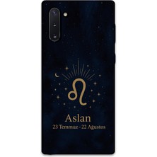 Gramaphone Galaxy Note 10 Uyumlu Aslan Burcu Desenli Telefon Kılıfı + Ekran Koruyucu - 5772