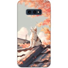 Gramaphone Galaxy S10E Uyumlu Kedi Desenli Telefon Kılıfı + Ekran Koruyucu - 5784