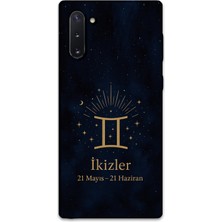 Gramaphone Galaxy Note 10 Uyumlu Ikizler Burcu Desenli Telefon Kılıfı + Ekran Koruyucu - 5770