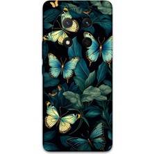 Gramaphone Honor Magic 7 Lite Uyumlu Kelebek Desenli Telefon Kılıfı + Ekran Koruyucu - 5791