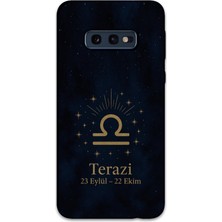 Gramaphone Galaxy S10E Uyumlu Terazi Burcu Desenli Telefon Kılıfı + Ekran Koruyucu - 5774