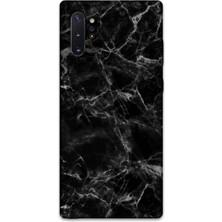 Gramaphone Galaxy Note 10 Plus Uyumlu Mermer Desenli Telefon Kılıfı + Ekran Koruyucu - 5815