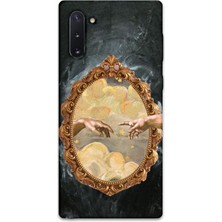 Gramaphone Galaxy Note 10 Uyumlu Retro Desenli Telefon Kılıfı + Ekran Koruyucu - 5836