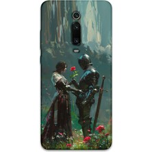 Gramaphone Xiaomi Mi 9t Uyumlu Retro Desenli Telefon Kılıfı + Ekran Koruyucu - 5839