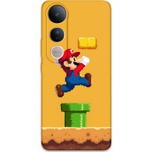 Gramaphone Vivo V50 Lite 4g Uyumlu Mario Desenli Telefon Kılıfı + Ekran Koruyucu - 5941