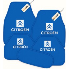Trendvia Citroën Uyumlu Oto Halı Paspas Seti 5 Parça – Kaymaz, Suya Dayanıklı, Kolay Temizlenen Araba Zemin Paspası