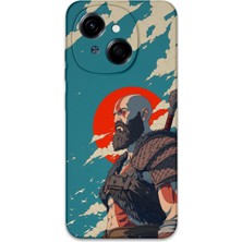 Gramaphone Tecno Spark Go 1 2025 Uyumlu Kratos Desenli Telefon Kılıfı + Ekran Koruyucu - 5824