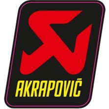 Çınarrium  Akrapovic Motor Özel ve Oto Sticker Kabartmalı 5x5,5 cm A+Kalite