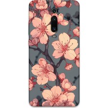 Gramaphone Xiaomi Mi 9t Uyumlu Çiçek Desenli Telefon Kılıfı + Ekran Koruyucu - 5801