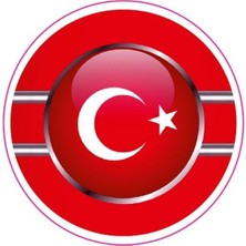 Çınarrium Pınaxar Bayrak Motor Özel ve Oto Sticker Kabartmalı 7,5x7,5 cm A+Kalite
