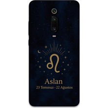 Gramaphone Xiaomi Mi 9t Uyumlu Aslan Burcu Desenli Telefon Kılıfı + Ekran Koruyucu - 5772