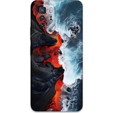 Gramaphone Poco X3 Gt Uyumlu Mermer Desenli Telefon Kılıfı + Ekran Koruyucu - 5811