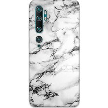Gramaphone Xiaomi Mi Note 10 Uyumlu Mermer Desenli Telefon Kılıfı + Ekran Koruyucu - 5817