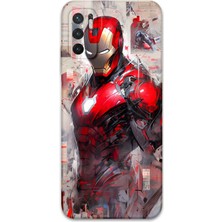Gramaphone Xiaomi Redmi Note 10 5g Uyumlu Ironman Desenli Telefon Kılıfı + Ekran Koruyucu - 5828
