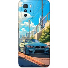 Gramaphone Poco X3 Gt Uyumlu Araba Desenli Telefon Kılıfı + Ekran Koruyucu - 5760