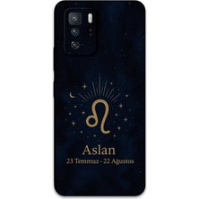 Gramaphone Poco X3 Gt Uyumlu Aslan Burcu Desenli Telefon Kılıfı + Ekran Koruyucu - 5772