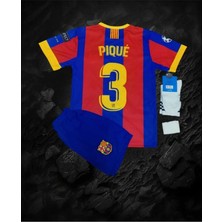 FRAGOLA B.a.r.c.e.l.o.n.a 2011 Sampiyonlar Ligi Finali Gerard Pique Nostalji Çocuk Forması 4'lü Set