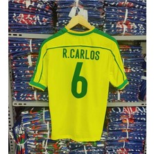 FRAGOLA Brezilya Milli Takımı 98 Dünya Kupası Roberto Carlos Nostalji Forması