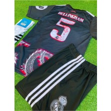 FRAGOLA R.e.a.l.m.a.d.r.i.d 2024/25 Yeni Sezon Jude Bellingham Konsept Çocuk Forması 4'lü Set (Black-Red)