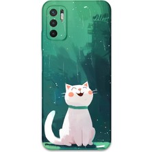 Gramaphone Xiaomi Redmi Note 10 5g Uyumlu Kedi Desenli Telefon Kılıfı + Ekran Koruyucu - 5781