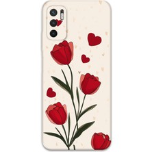 Gramaphone Xiaomi Redmi Note 10 5g Uyumlu Çiçek Desenli Telefon Kılıfı + Ekran Koruyucu - 5789