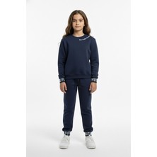 Mnk Baby & Kids 3iplik Içi Polarlı Baskılı Kız Çocuk Eşofman MNK416053