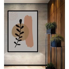 Teona Ahşap Çerçeve Görünümlü Modern Minimalist Bohem Ahşap Mdf Dekoratif Tablo Dikdörtgen Tablo