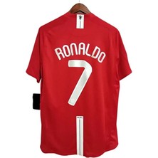 FRAGOLA Cristiano Ronaldo Moskova 2008 Sezonu Manchester/united Kısa Kollu Kırmızı Yetişkin Forması