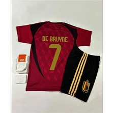 FRAGOLA Kevin De Bruyne Belçika Milli Takımı 2024-255 Yeni Sezon Çocuk Forması 4'lü Set