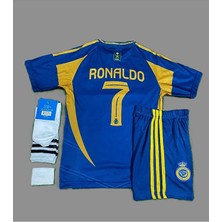 FRAGOLA Cristiano Ronaldo 2023-24 Sezonu Al-Nassr Çocuk Alternatif Forması 4'lü Set