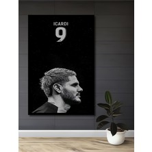 Teona Ahşap Çerçeve Görünümlü Efsane Futbolcu Portre Dekoratif Ahşap Mdf Tablo Dikdörtgen Tablo