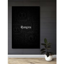 Teona Ahşap Çerçeve Görünümlü Gangsta Kral ve Kraliçe Dekoratif Ahşap Mdf Tablo Dikdörtgen Tablo