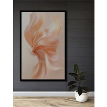 Teona Ahşap Çerçeve Görünümlü Soyut Sanat Zarif Çiçek Dekoratif Ahşap Mdf Tablo Dikdörtgen Tablo