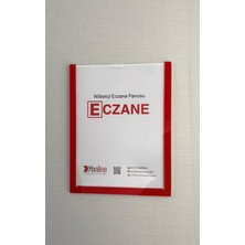Yönline 2 Adet Nöbetçi Eczane Bilgilendirme Panosu Kolay Değiştirilebilir Kendinden Yapışkanlı