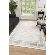 Modern Dokuma Halı Bej Yumuşak Dokulu Premium Salon Oturma Odası Yolluk Mutfak Halısı