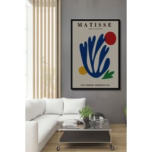 Teona Ahşap Çerçeve Görünümlü Matisse Soyut Sanat Ahşap Mdf Dekoratif Ev Duvar Tablo Dikdörtgen Ev Duvar Tablo