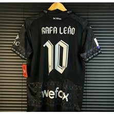 FRAGOLA A.c M.i.l.a.n 2023/24 Yeni Sezon Rafa Leão Özel Tasarım Konsept Forması (Black Thırd Shırt)