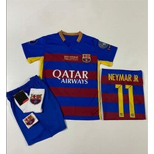 FRAGOLA Fc. B.a.r.c.e.l.o.n.a 2015 Süper Kupa Finali Neymar Jr Çocuk Forması (Armalı Set)