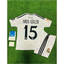 FRAGOLA R. Madridd 2024/25 Yeni Sezon A.r.d.a-Güler Iç Saha Çocuk Beyaz 4 Lü Set Forması