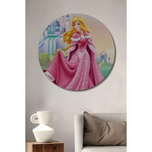 Teona Ahşap Uyuyan Güzel Masal Ahşap Mdf Dekoratif Ev/işyeri Duvar Tablo Yuvarlak Ev/işyeri Duvar Tablo