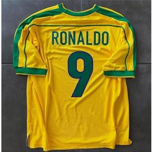 Feel Style Brezilya Milli Takımı 98 Dünya Kupası Ronaldo Nazario Nostalji Yetişkin Forması